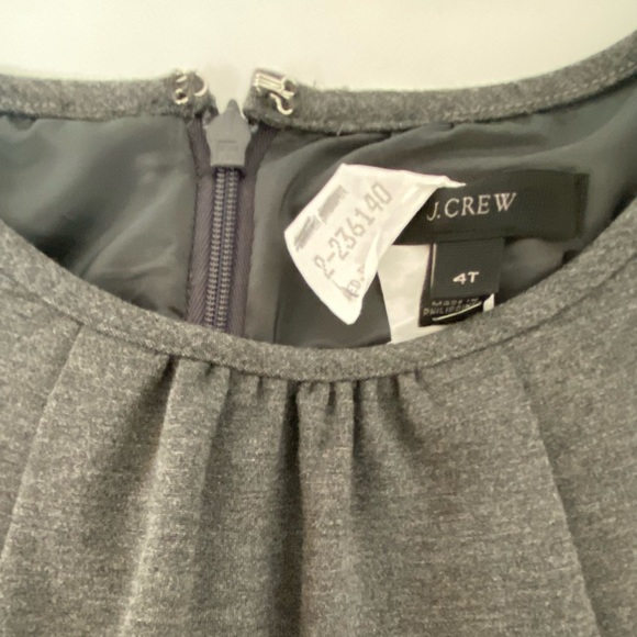 EUC J. Crew Womens 4 Tall Ponte Sheath Dress, Gray, 3/4 Bell Sleeve - Picture 6 of 7